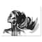 Designart - Monochrome Portrait of African American Woman IV - Modern Canvas Wall Art Print